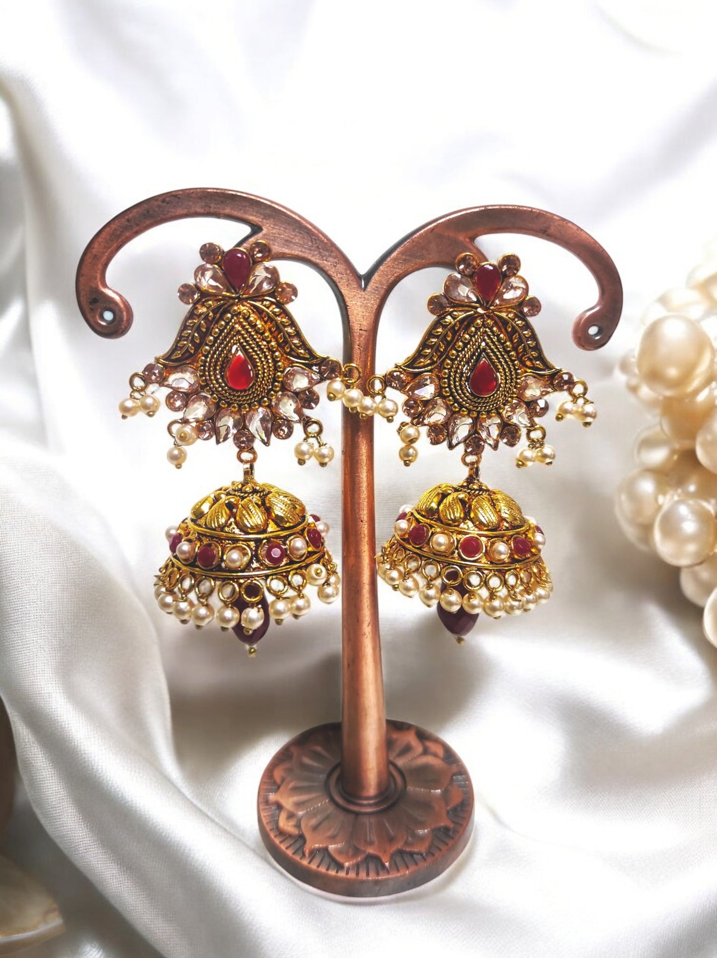 Avya-Gold Polished Jhumka