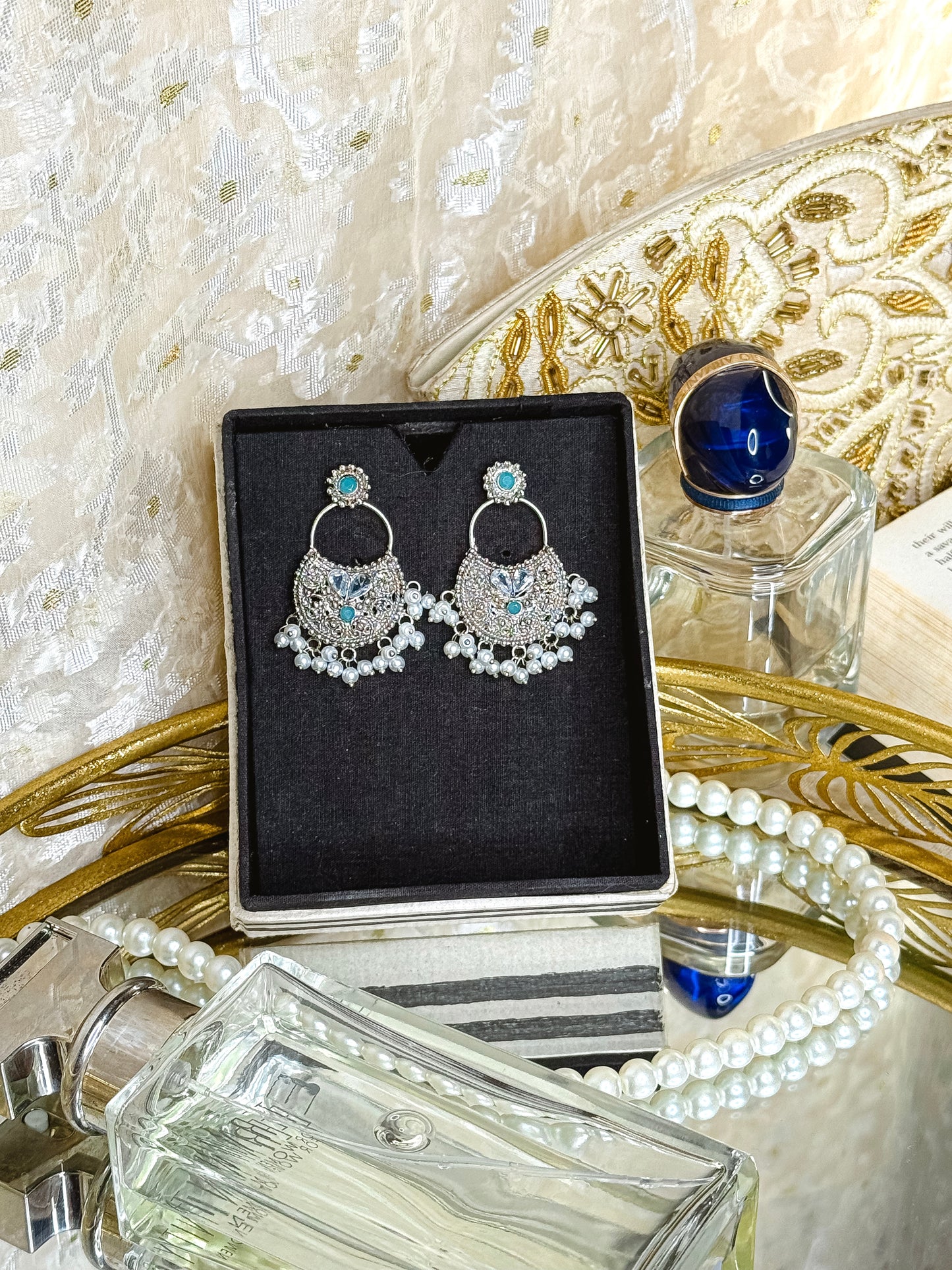 Nibir-High Quality Silver Jhumka