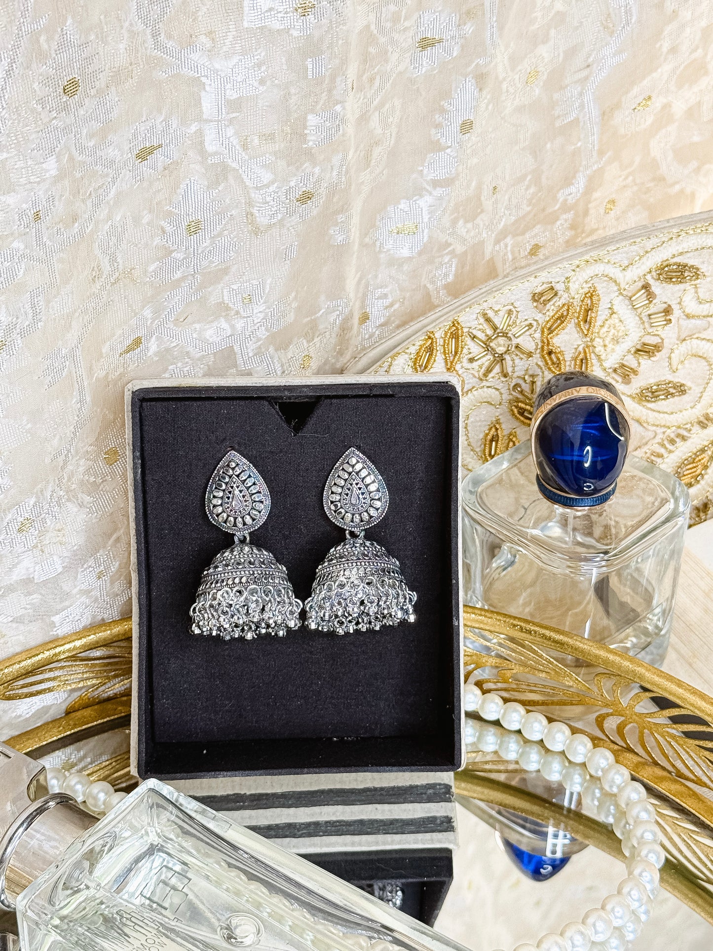 Chayanot-Germen Silver High Quality Jhumka