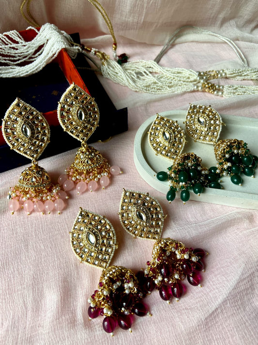 Nilufaar Real Kundan Jhumka