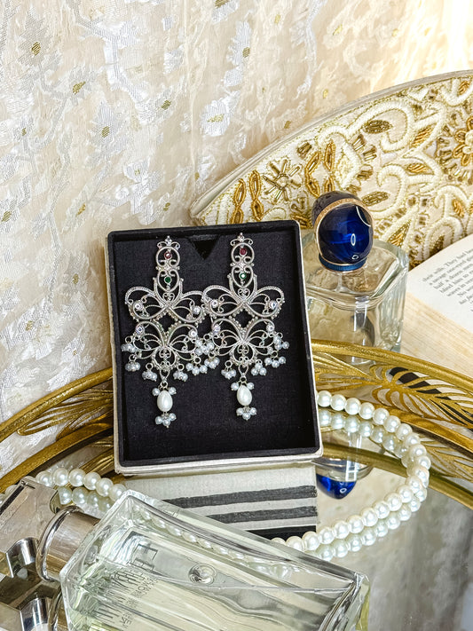 Chironton-High Quality Silver Jhumka