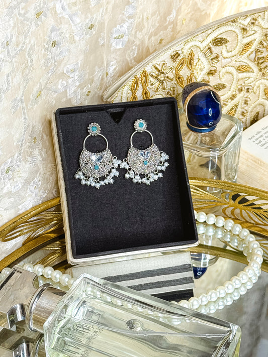 Nibir-High Quality Silver Jhumka