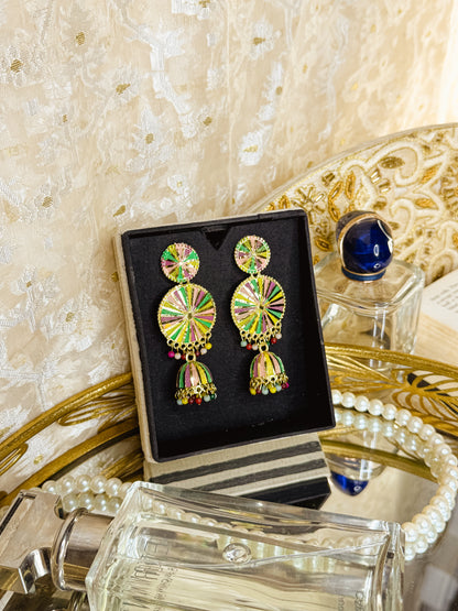 Aamira  - Gold Polished Jhumka
