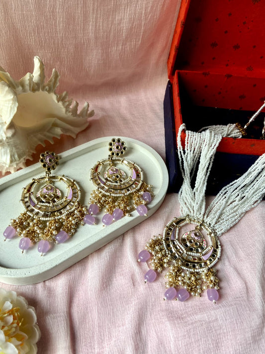 Rubans Women Gold-Plated & White Pearl-Embellished Jewellery Set