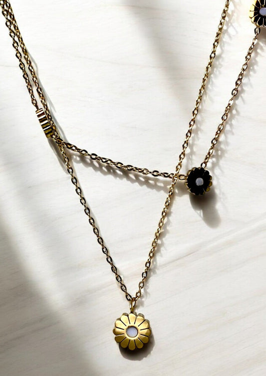 Rose layered Chain